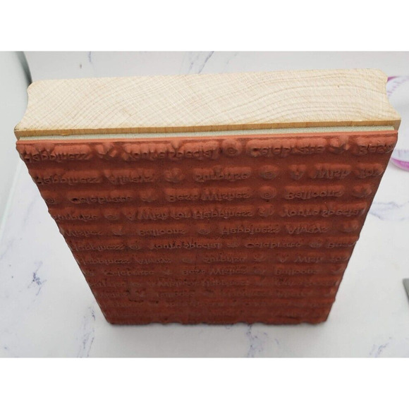 Hero Arts Wordprints Celebrate Large Background Wood Mounted Rubber Stamp - Picture 2 of 7